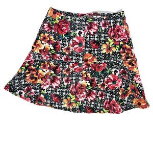 Xhilaration Floral A-line Skirt (size small)